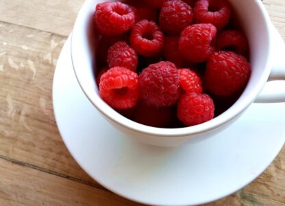 Sparkling Cider Mimosa with Raspberries