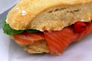 Sesame Salmon Sandwich