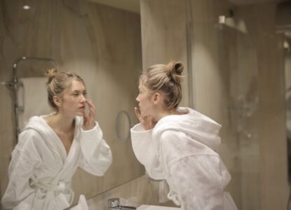 Beauty routine with antioxidant nutrients