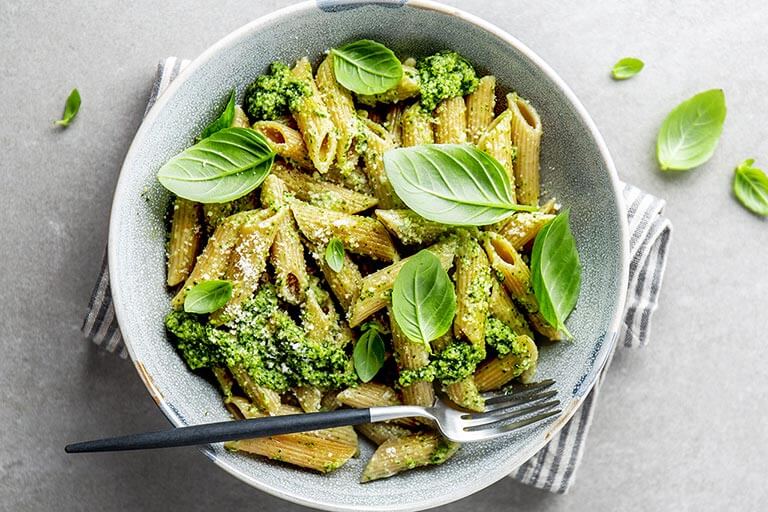 Penne with Greens ‘n Gorgonzola