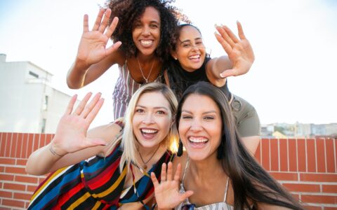 Group of women smiling