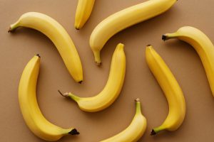 bananas spread on a table