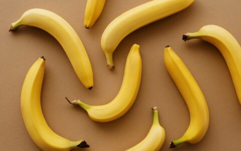 bananas spread on a table