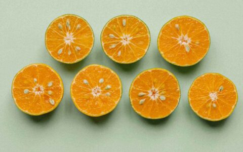 orange slices spread out