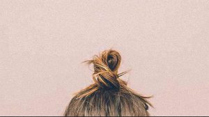 woman's hair bun