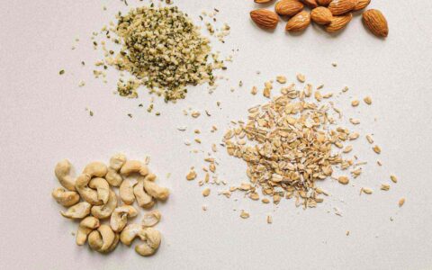nuts and seeds spread out