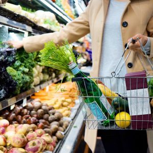 lady grocery shopping