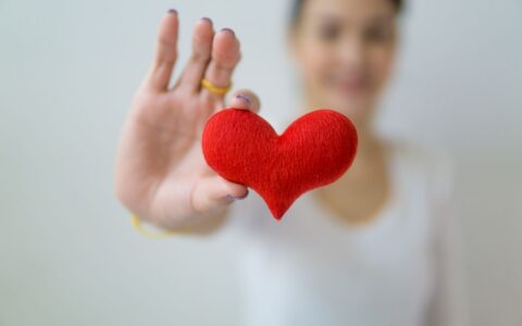 Red heart symbol representing heart health after 40
